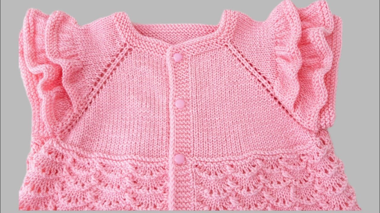 KOLLARI FIRFIRLI BEBEK YELEĞİ #bebekörgüleri #bebekyeleği #crochet #diy #baby #yelek #trend #örgü 
