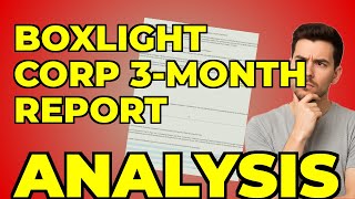 BOXL Going Concern Warning: My Take on the Quarterly Report