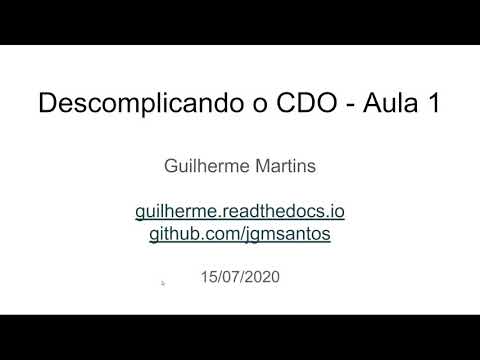 Descomplicando o CDO - Aula 1