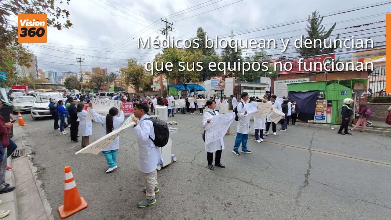 Médicos bloquean y denuncian que sus equipos no funcionan