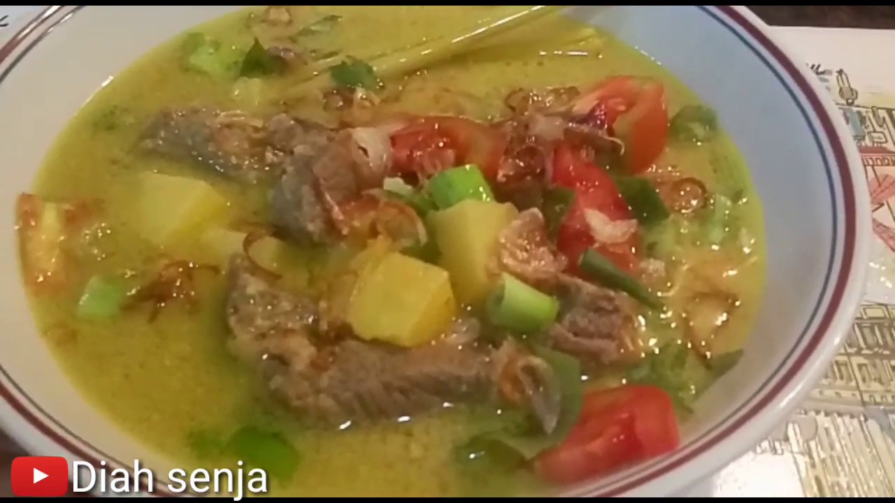 Resep soto betawi enak cara membuat soto daging sapi khas 