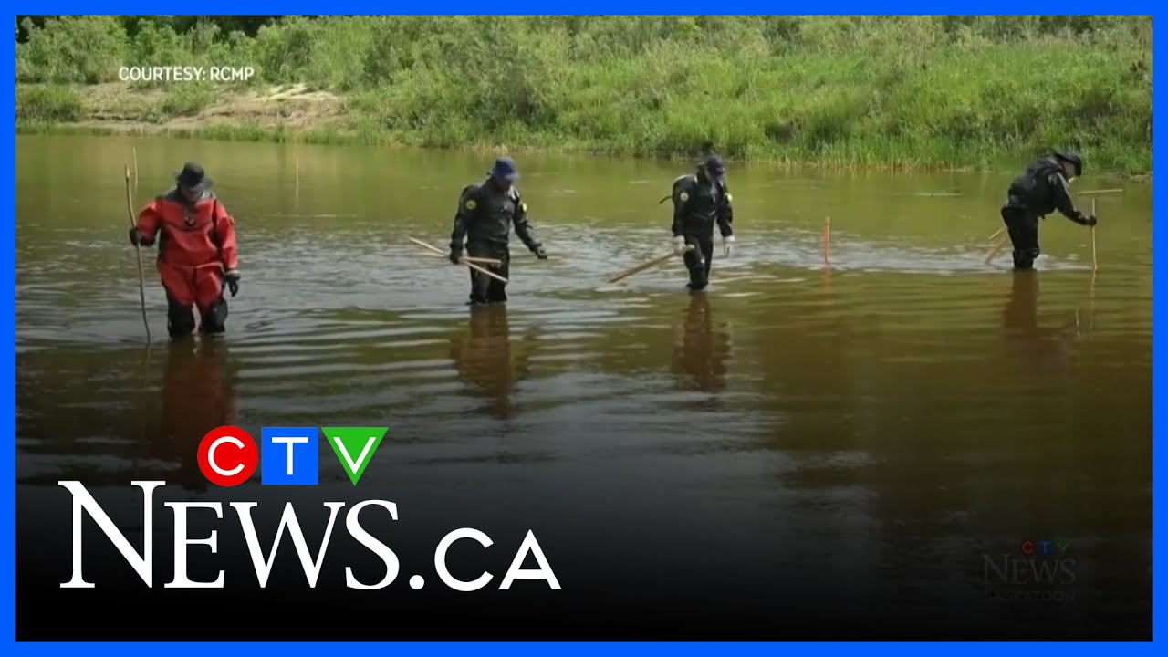 Sask. RCMP search the river for signs of woman missing since 2018 - YouTube