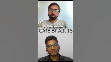 GATE #biotechnology AIR 18 On Difficulty Level of Exam #iit #btech #mtech