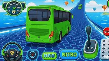 Impossible Bus Mega Ramp Stunts 🚍 Crazy Sky Racing Challenge | Bus Simulator 2025 Android Gameplay