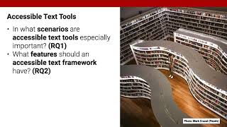 Accessible Text Tools: Where They Are Needed and What They Should Look Like