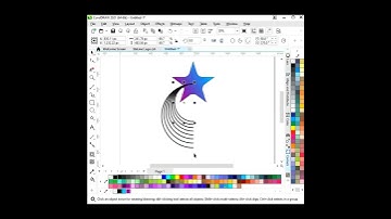 Logo design in CorelDraw | Star logo Design - CorelDraw tutorials #shorts #viral #graphicdesign