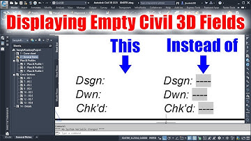 Displaying Empty Fields in Civil 3D Title Blocks