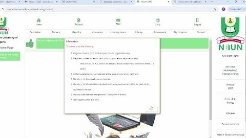 NOUN STUDENT PORTAL Explained #payment #openuniversity #schoolfee #course #Exam || 09029852660