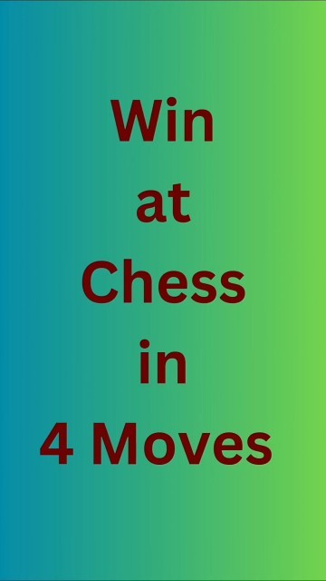 How to Checkmate in 4 Moves | Scholar's Mate for Beginners | Chess Tips ...
