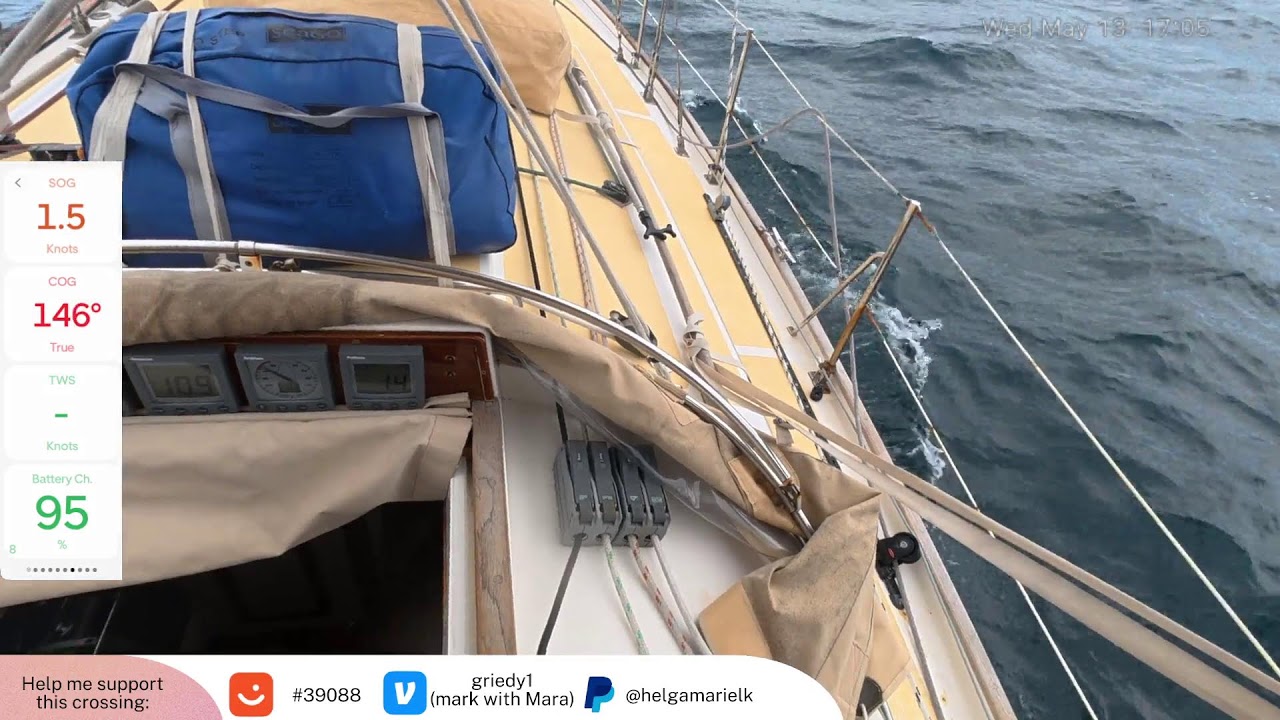 ⁣24/7 LIVE - Mara Solo Sailing Across the Atlantic Ocean