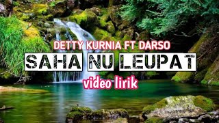 Lagu sunda paling enak buat santai Detty kurnia ft. Darso_Saha nu leupat
