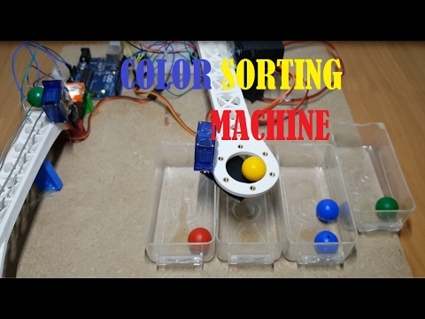 ARDUINO COLOR SORTER - Using Servo's and TCS34725 - YouTube