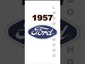 Ford Logo Evolution Ford Evolution Youtubeshorts 