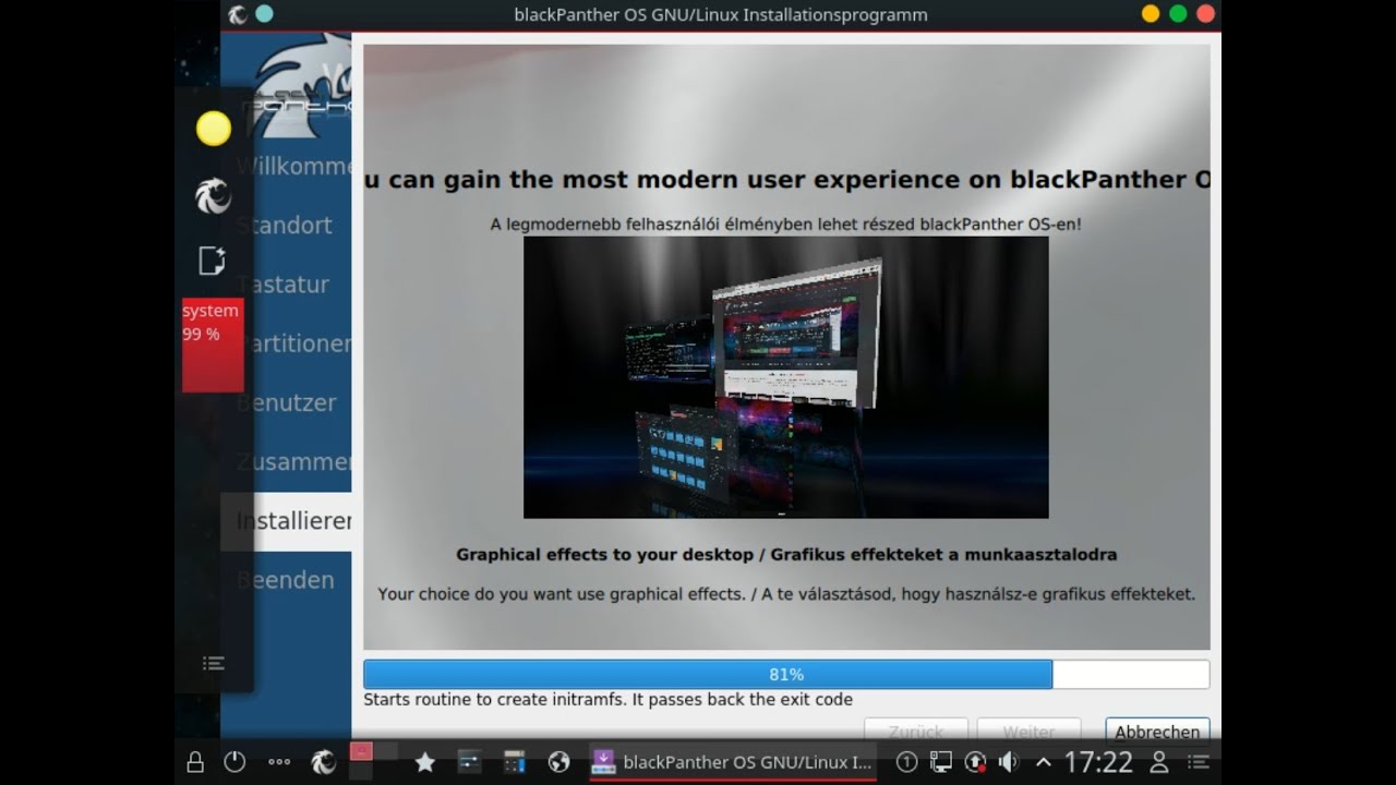 BlackPanther OS Linux Installation Schritt für Schritt - YouTube