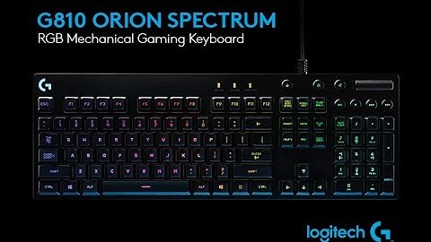 Logitech Gaming Software & The G810 Orion Spectrum from Logitech G [US]