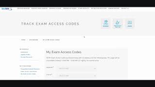 Tracking Online Exam Access Codes