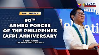 90th Armed Forces of the Philippines (AFP) Anniversary (Speech) 12/19/2025