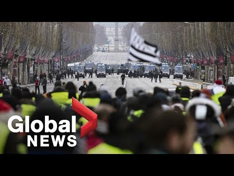 LIVE: Yellow vest protests continue in France for 6th straight weekend