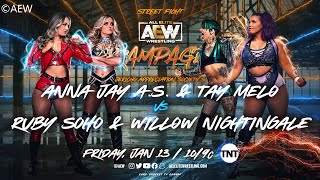 Ruby Soho & Willow Nightingale vs TayJay / Street Fight / AEW Rampage #76 / WWE 2K22 Profile