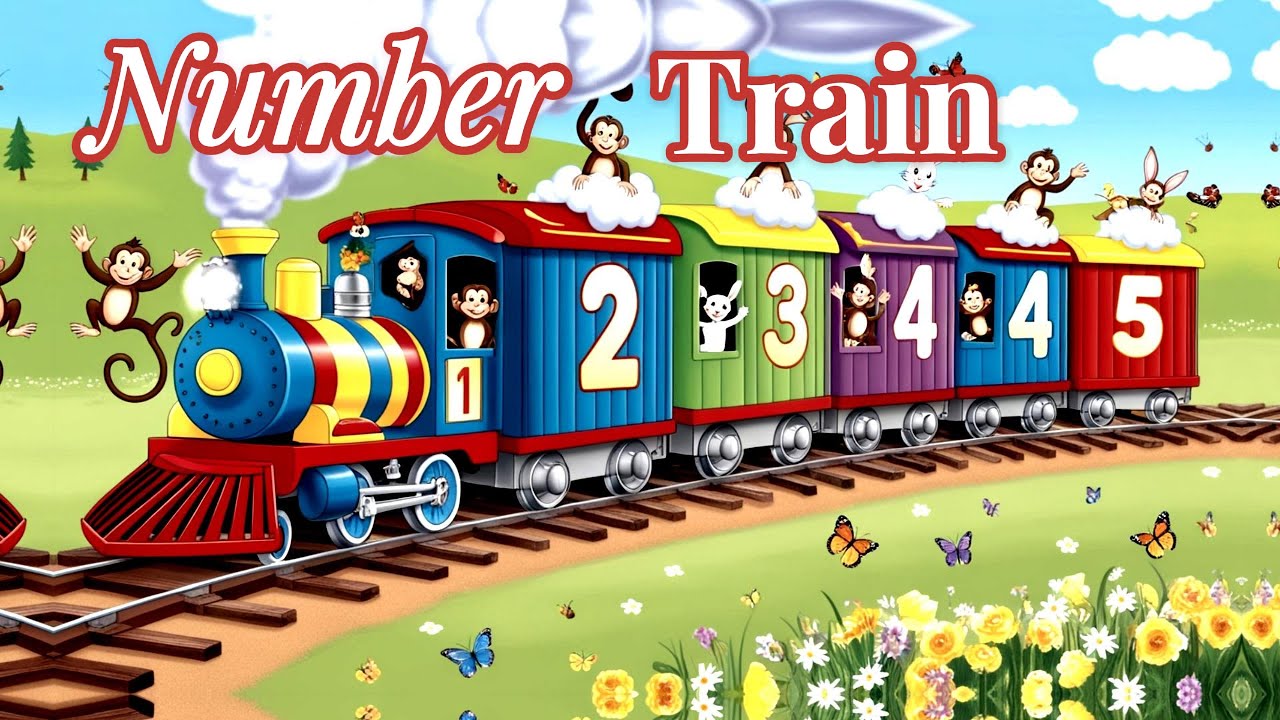 Number Train || All Aboard the Number Train: Fun Counting Song for Kids ...