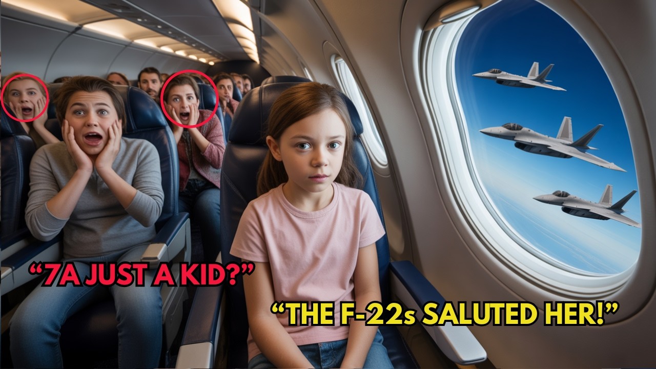 “She Was Just a Kid in Seat 7A — Until the F-22s Called Her By Her Call Sign”