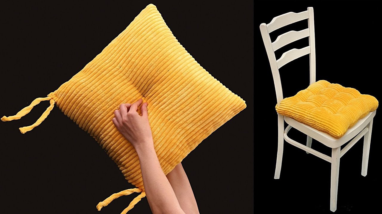 How to sew a pillow for a chair a simple way, a beautiful result