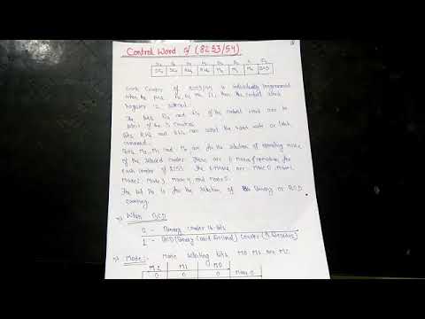Control Word Of 8253/54 - Programmable Interval Timer - Lecture 4 - YouTube