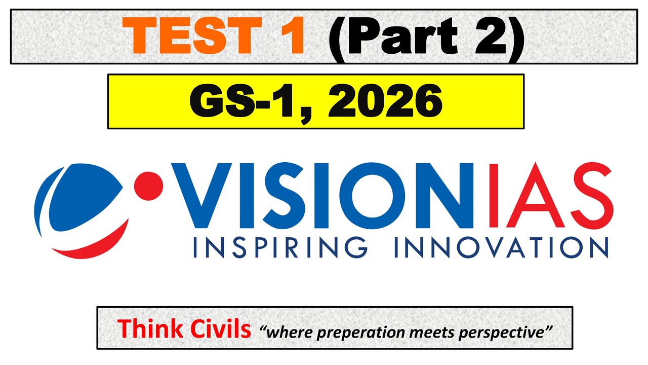 Vision IAS prelims 2026 Test series 1, part 2 