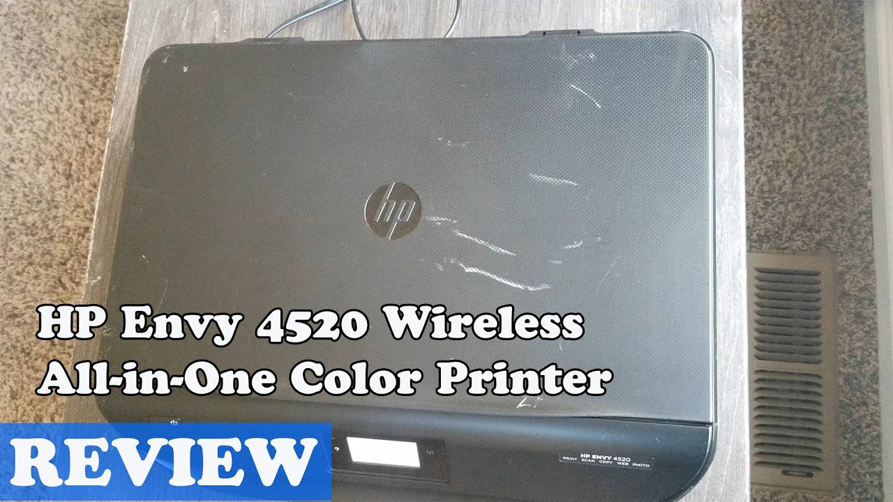 HP Envy 4520 Wireless All-in-One Color Printer REVIEW - YouTube