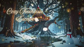 Winter Wonderland Treehouse Escape | Christmas & Soft Music [4K] @ambient.almanac screenshot 2