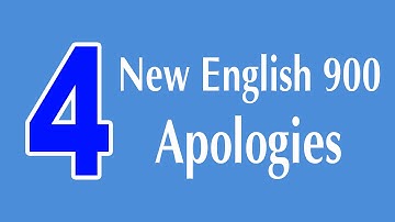Learning English Speaking Course - New English Lesson 4 - Apologies