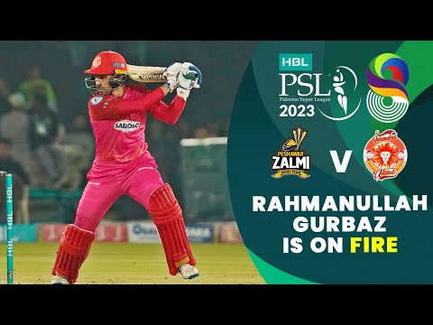 Rahmanullah Gurbaz Is On Fire | Peshawar Zalmi vs Islamabad United | Match 12 | HBL PSL 8 | MI2T