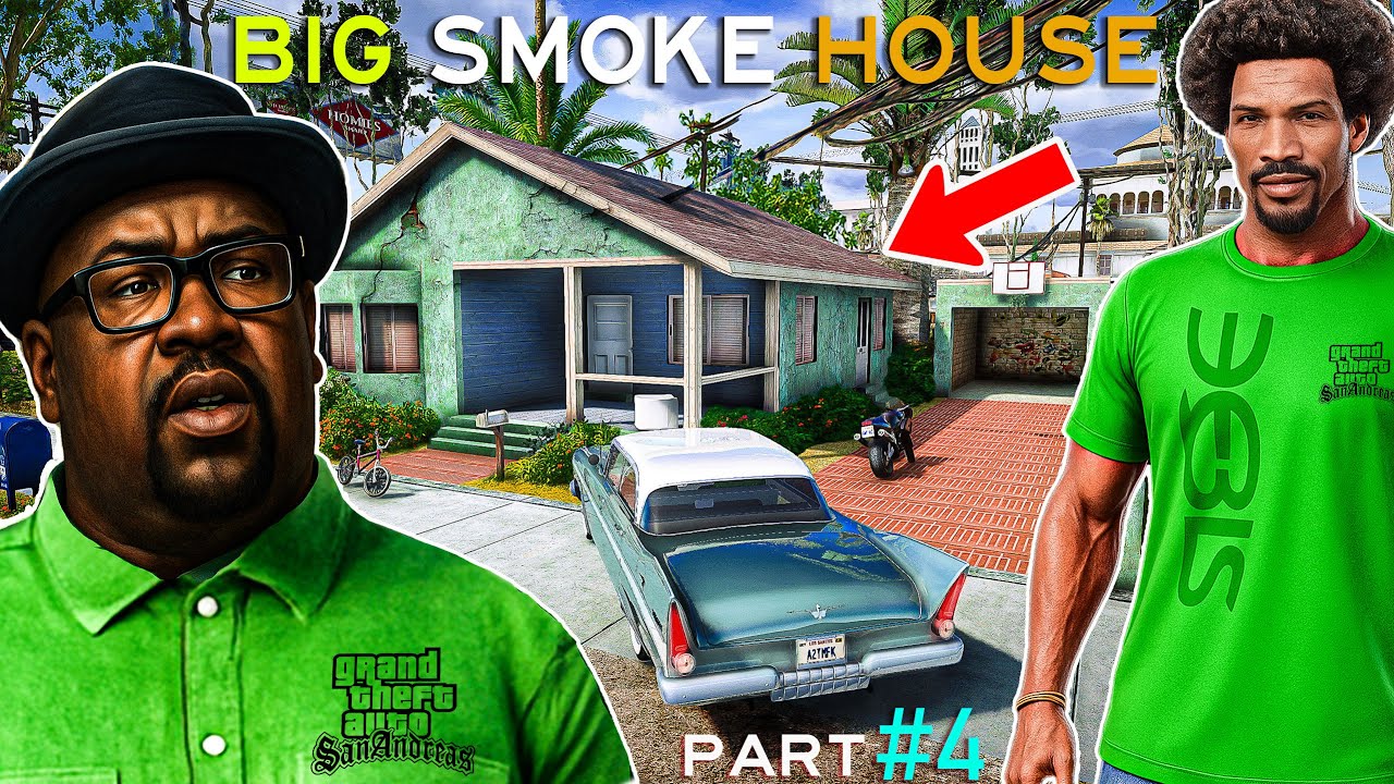 GTA SAN ANDREAS BIG SMOKE MISSION OP REAL GRAPHICS MOD GTA 5 REAL LIFE IN 2025 ! (Hindi Gameplay #4)