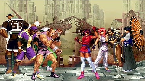 [KOF Mugen] Memorial | Sports team vs Martial Ladies [ 4vs4 ]