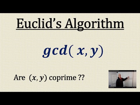 Find the gcd(x,y) using Euclid's Algorithm