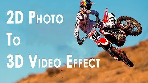 2D Photo To 3D video Effect Tutorial