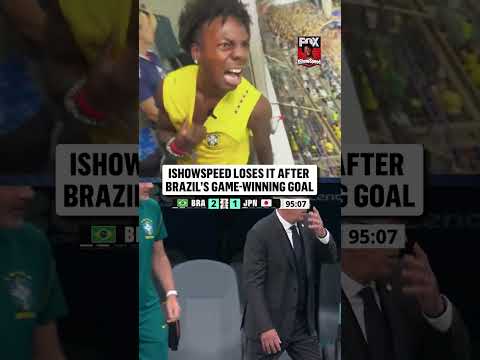 @IShowSpeed was emotional after Brazil's game-winning goal
