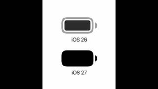 Apple has officially unveiled the new battery icon in iOS 27! #shorts