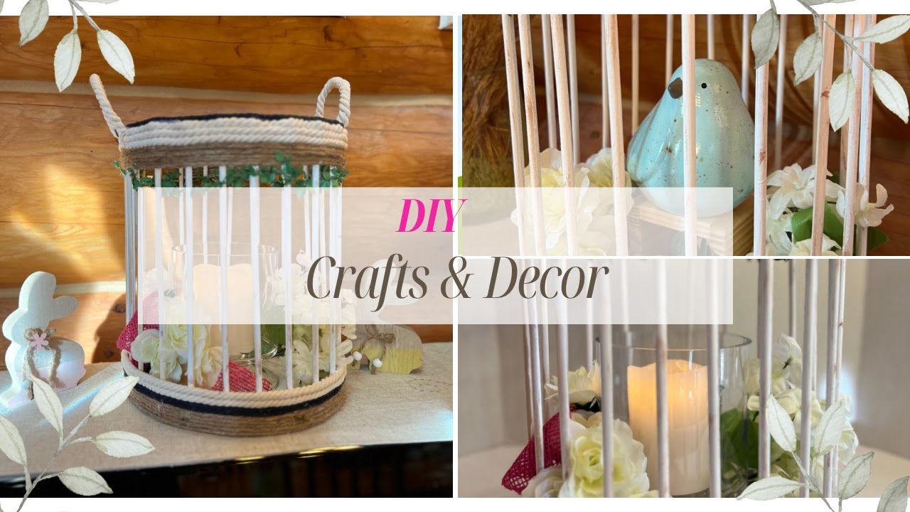 DIY Dollarama / Dollartree Crafts and Decor / Birdcage or Lantern YouTube