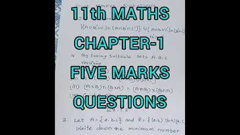 11th STD MATHS CHAPTER-1 FIVE MARKS IMPORTANT QUESTIONS