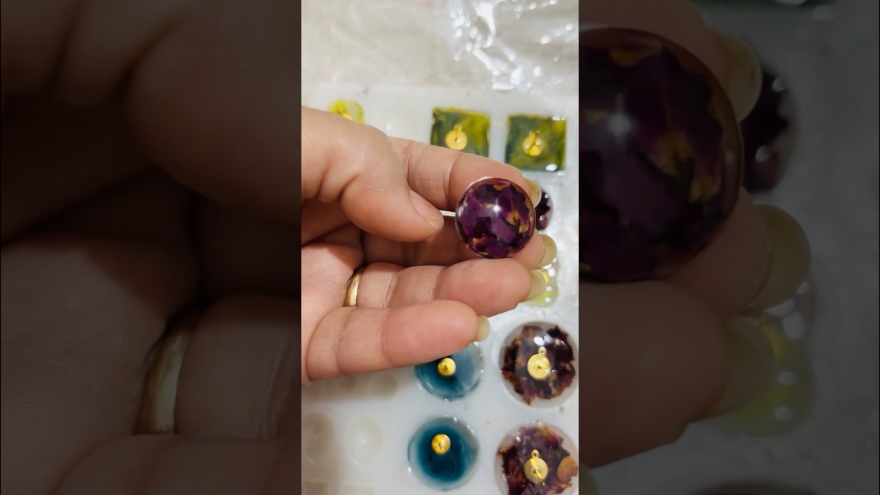 Different style resin earrings making tutorial