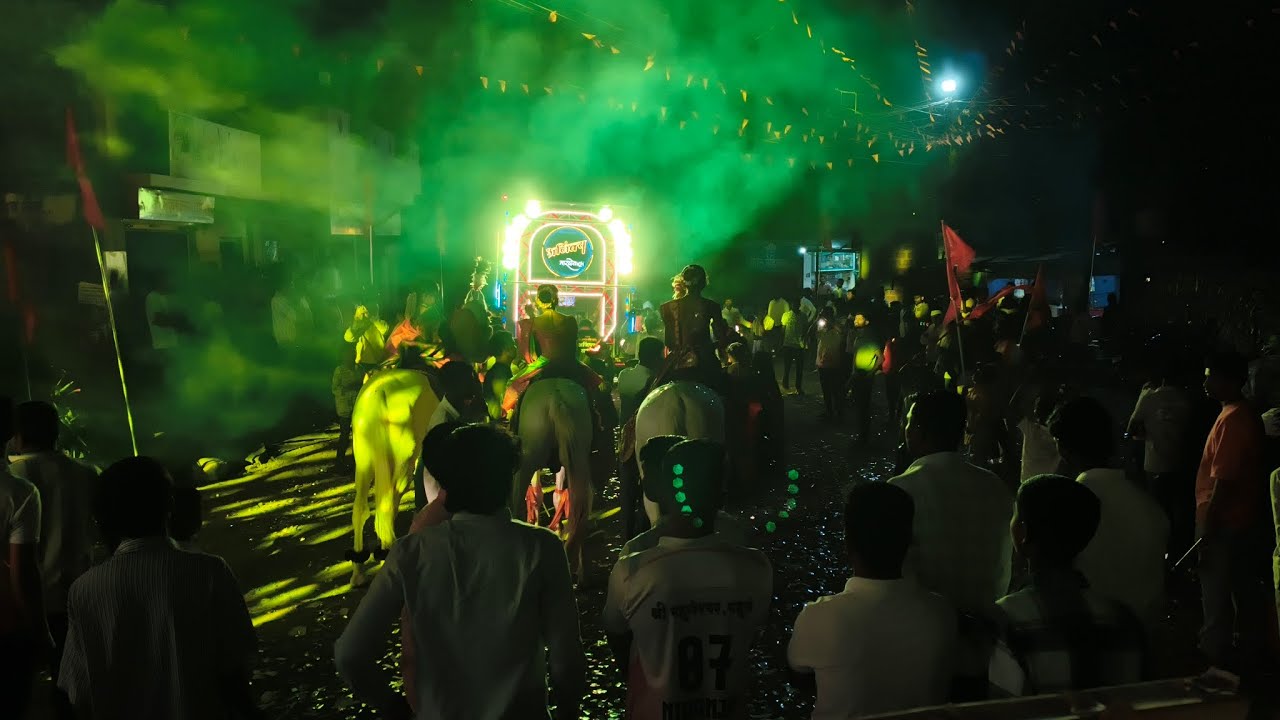 येडाई माझा जीव ग जीव🚩शिवजयंती show बहुले😍 musical Ajinkya banjo group Tarle🆎 use headphone 🎧 