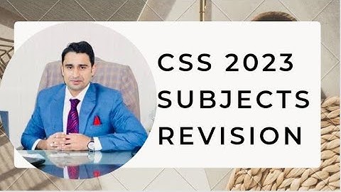 Subjects Revision for CSS 2025 | by Syed Fazil Bukhari #css #csspreparation #essay #english #psp