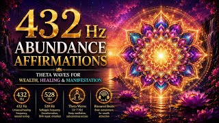 432 Hz Abundance Affirmations ✨ Theta Waves for Wealth, Healing & Manifestation | Millionaire Muses
