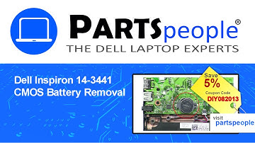 Dell Inspiron 14-3441 (P53G002) CMOS Battery How-To Video Tutorial