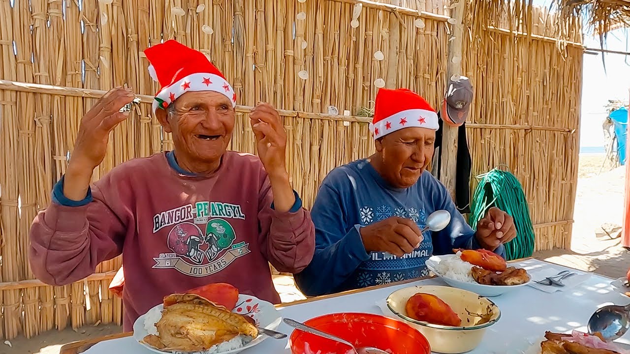 ASI VIVEN dos PESCADORES en las  ORILLAS del MAR // Don Víctor y CLARURO..