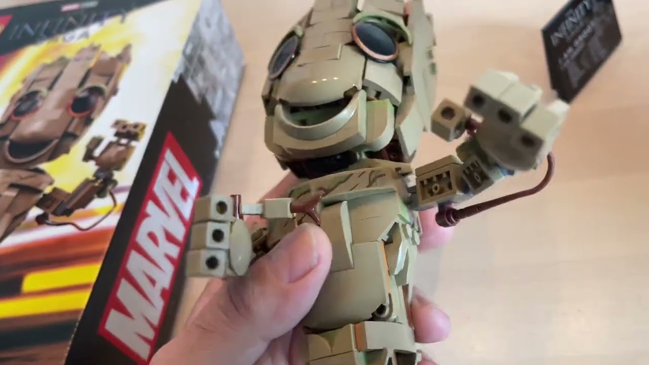 Review LEGO I am Groot (Super Heros Set 76217) - Guardians of the Galaxy -  YouTube