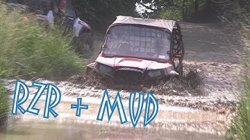 Polaris RZR 800s Hits Top Mudhole at 5-Points WV