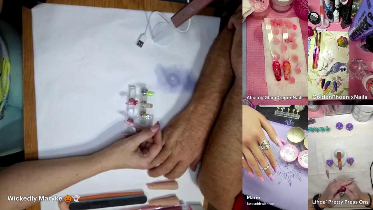 February Lip Smacking Nails Monthly Live with @MarykeHarms Acrylics