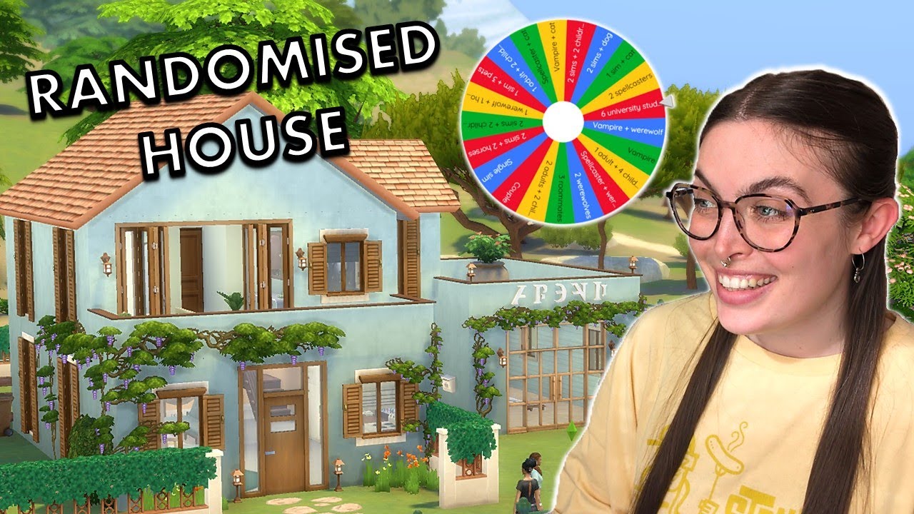 building a SIMS HOUSE using a RANDOM GENERATOR // Sims 4 Build ...